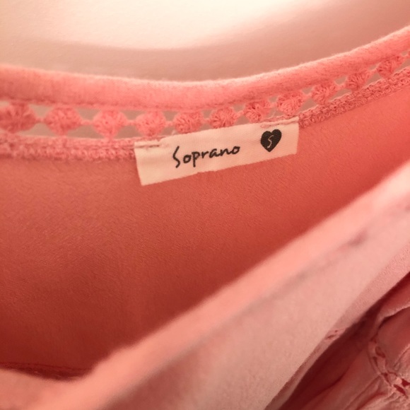 Soprano Cold Shoulder Dress in Pink - Picture 6 of 8